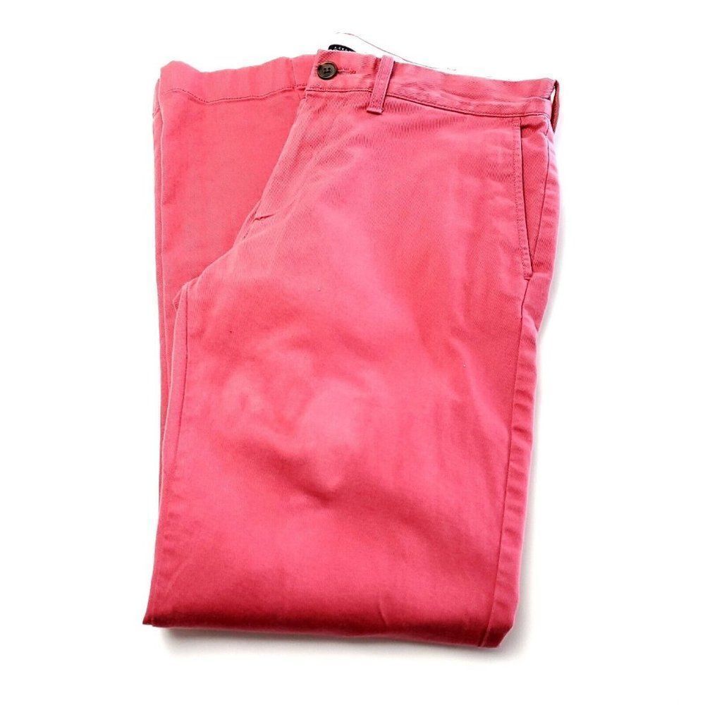 DAMAGED J Crew Mercantile Flex Cotton Chino Pants Slim 31/29 Pink Low Rise Flat